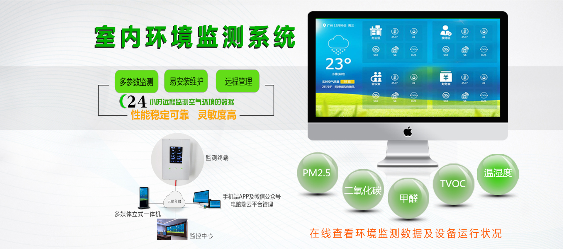 室內環境中CO2需要用室內環境空（kōng）氣質量檢/監測儀測試數據分析