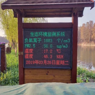 中（zhōng）國·李中水上森林（lín）公園負氧離子環境監測係統設備儀器案（àn）例