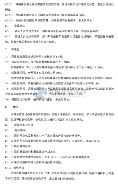 環保部辦公廳印發《關於大氣網格化監測點位布（bù）設技（jì）術指南等四項技術指南（nán）（試行）》