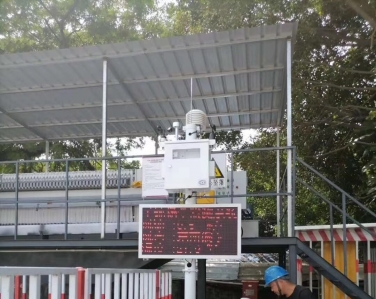 廣州（zhōu）地（dì）鐵五號（hào）線雙認證揚塵在線（xiàn）監測（cè）係統安裝案（àn）例