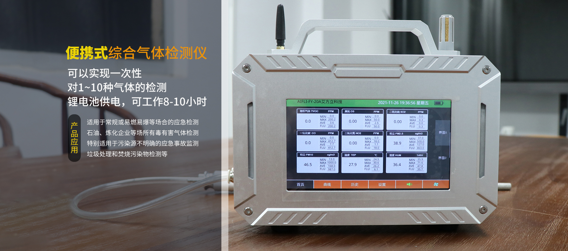 有毒有害氣體環境檢測儀需要定期標定的原（yuán）因是什麽?