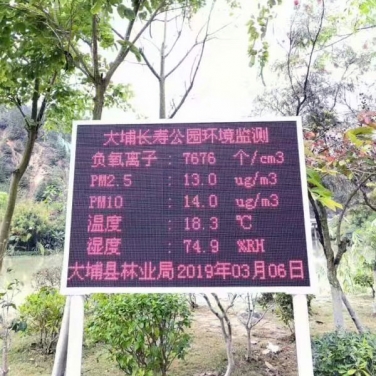 濕地公園負氧離子監測（cè）係統（tǒng）