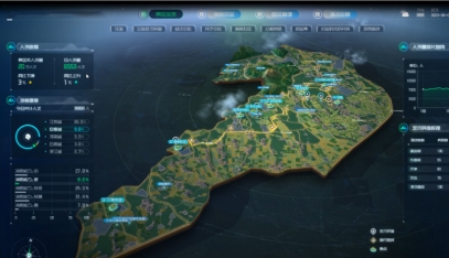 3維視角環保監測（cè）可視化數據展現平台